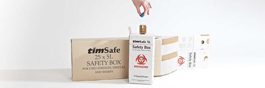 Syringe Disposal Safety Box - WHO Approved & Regular