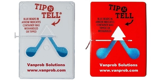 Tip-n-Tell Shipment Damage Indicator Label Vanprob Solutions